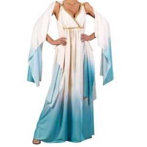 Greek Goddess Renaissance Flowing Dress Costume